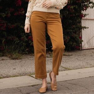 Everlane Mustard Yellow Cropped straight regular Pants